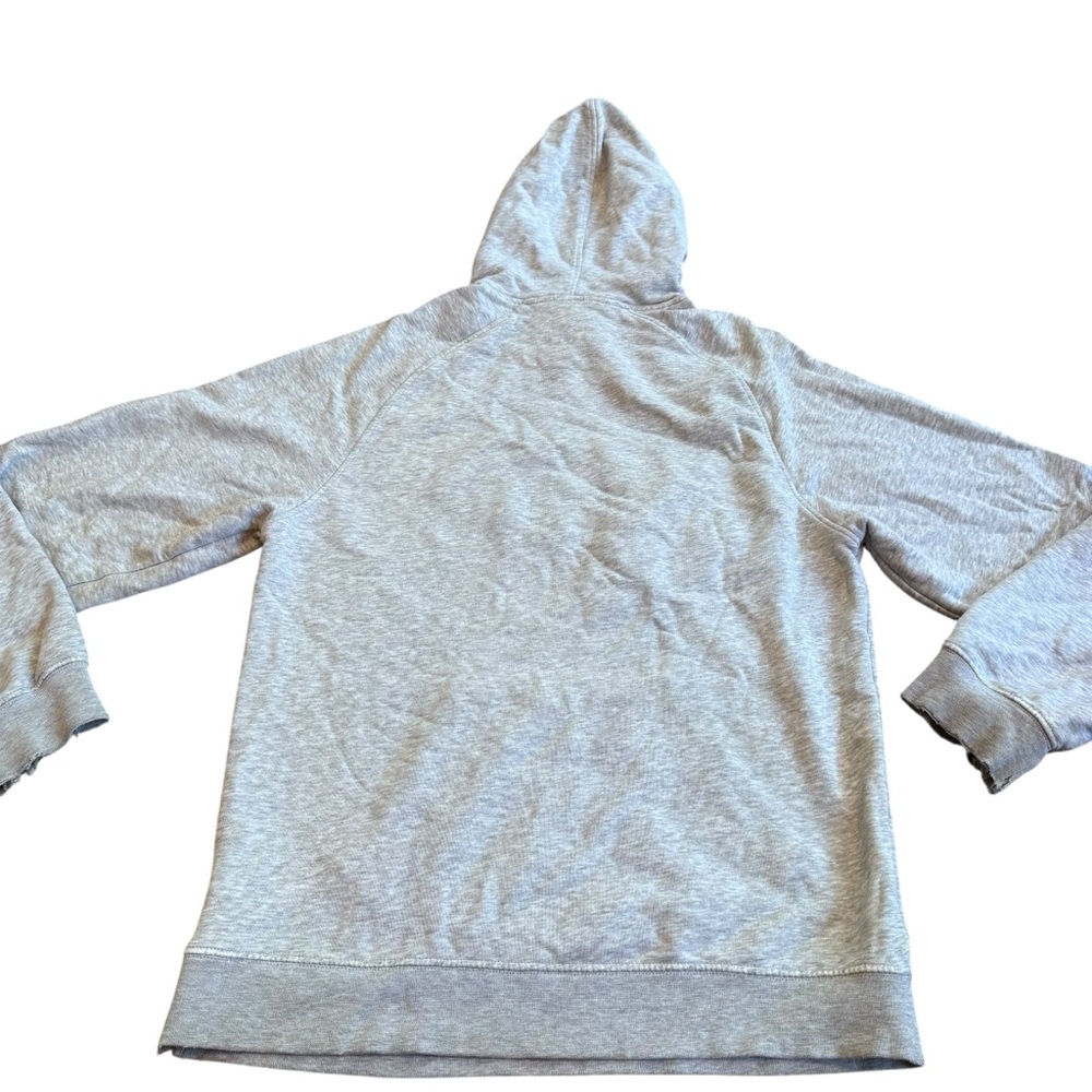 VTG Nike Hoodie Mens Medium Grey Swoosh Spellout Pullover Sweatshirt Y2K READ - Picture 2 of 5